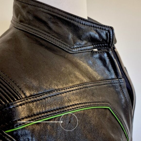 Custom Embossed Leather Jacket with Praying Eagle Claws by Oceandrive Leather - Picture 3 of 15